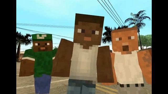 GTA SA: Minecraft Edition Mod (Demo Test). смотреть онлайн