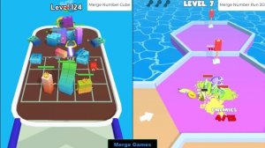 Mergre Number Cube: Fam Run - Number Run: Merge 3D Math - Merge Battles Gameplay Walkthrough