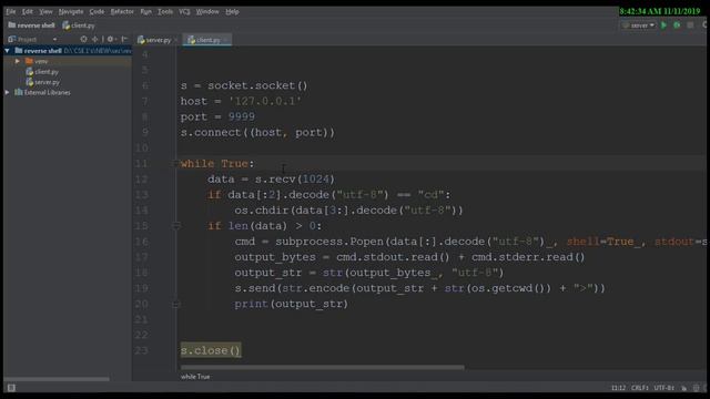 TCP Reverse Shell using python [Arabic] смотреть онлайн