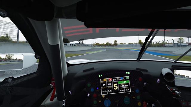 Porsche 911 RSR 2017 Circuit De La Sarthe race Assetto Corsa In car view. смотреть онлайн