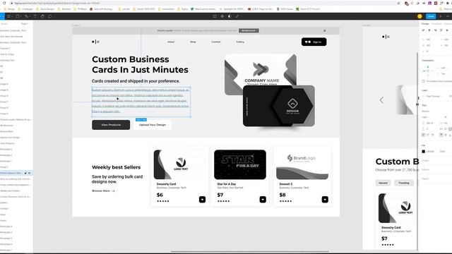 E Commerce Print Business Landing Page Design Feedback in Figma (UI and UX Feedback) смотреть онлайн