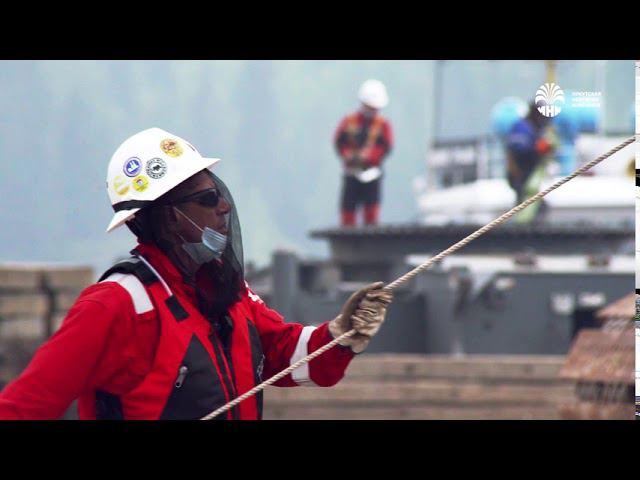 Разгрузка оборудования для Иркутского завода полимеров в Усть-Куте смотреть онлайн