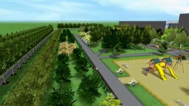 Ландшафтный дизайн: сквер