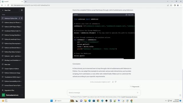 i m close i think Python loop through list of subdomains with selenium смотреть онлайн