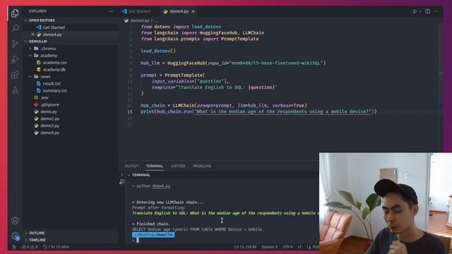 LangChain + HuggingFace's Inference API (no OpenAI credits required!) смотреть онлайн