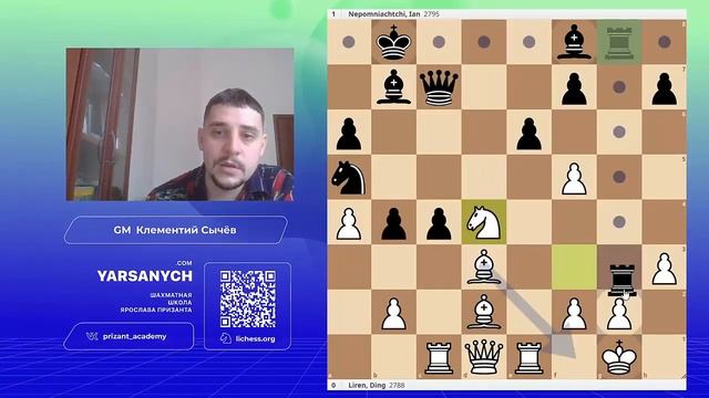 Шахматы. Краткий обзор 2 партии Дин Лижэнь ⚔️ Непомнящий. Не рой яму другому. смотреть онлайн