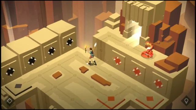 Lara Croft GO прохождение лабиринт духов 4-6