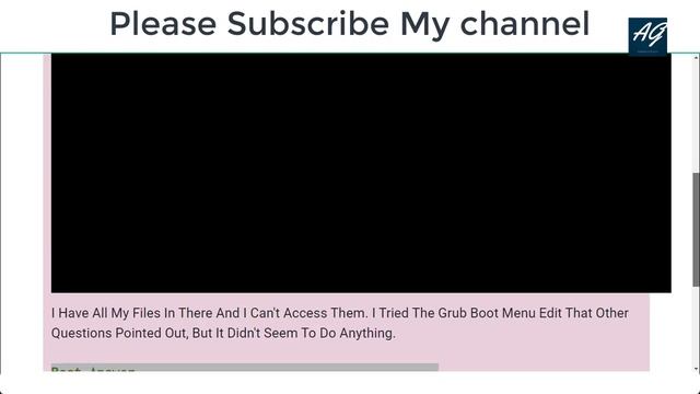 Ubuntu open to black screen with blinking underscore character after release upgrade смотреть онлайн
