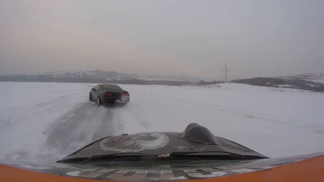 Nissan Skyline R33 с диким выворотом.