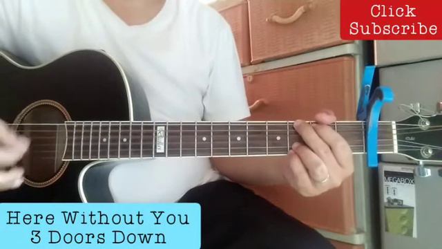 3 Doors Down - Here Without You (Guitar Cover) Easy Chords смотреть онлайн