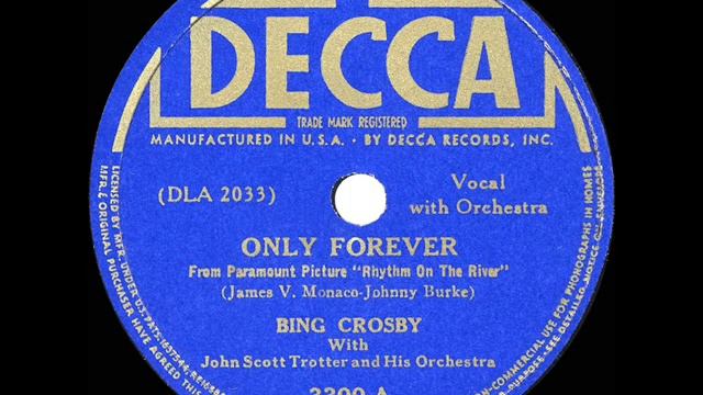 1940 HITS ARCHIVE: Only Forever - Bing Crosby (a #1 record) смотреть онлайн