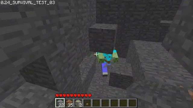 Minecraft - Classic 0.24_SURVIVAL_TEST_03 Gameplay