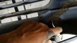 Пластик ABS.Ремонт креплений колпака запаски на Toyota RAV4.