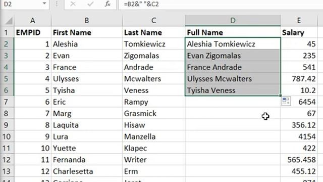 How to Join cells in excel | Concatenate cells смотреть онлайн
