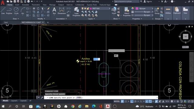 Curso AutoCAD Básico (Plano de instalación de gas/Gas installation plan) ? ✅✏️ смотреть онлайн