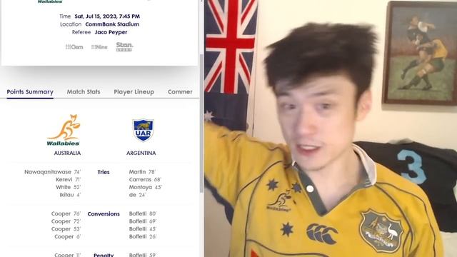 Review: Wallabies VS Argentina The Rugby Championship 2023, Reactions and Recap смотреть онлайн