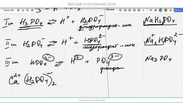 Кислые и основные соли смотреть онлайн