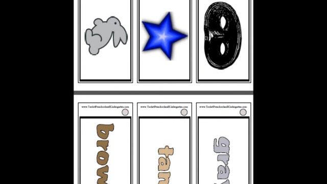 Easy to Make Ring Cards for Color Education - Printable Worksheets for School смотреть онлайн