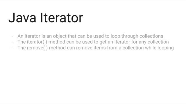 Java Iterator - Java Tutorial смотреть онлайн