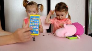 Супер НОВИНКА! Мультиплеер АзБуКвАрИк.Пеппа с девочками открывают шоколадные шары ЧупаЧупс ТОМ