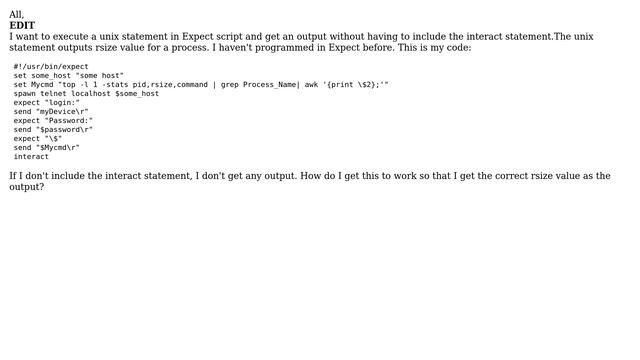 Get unix 'top' command output from Expect script (2 Solutions!!) смотреть онлайн