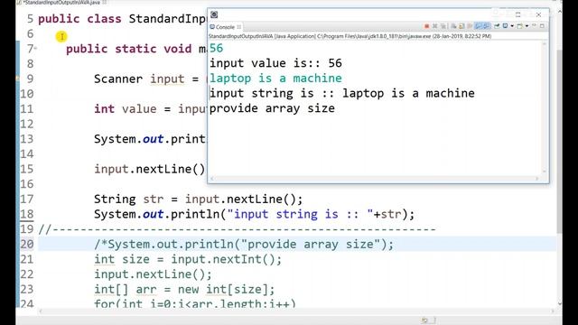How to take command line input or standard input in JAVA, JAVA CLASSMATE смотреть онлайн