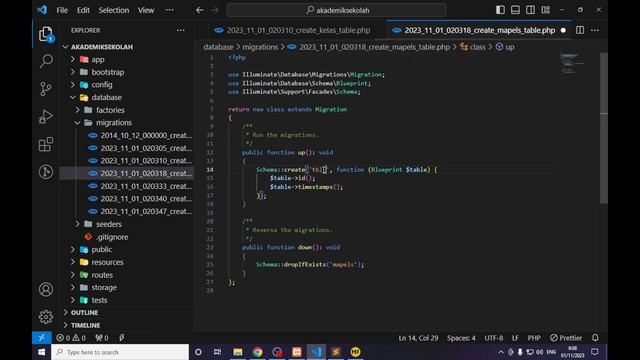 MEMBUAT SISTEM AKADEMIK DENGAN LARAVEL 10 AJAX SERVERSIDE MYSQL - INSTALLASI & SETTING DATABASE смотреть онлайн
