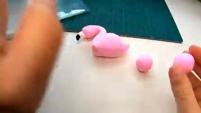 Как лепить фигурку ФЛАМИНГО из легкого пластилина