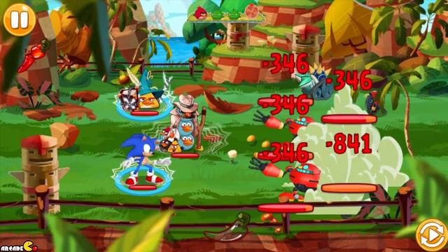 Angry Birds Epic - Sonic Dash Team Up Super Sonic New Cave 16 Holy Pools! смотреть онлайн