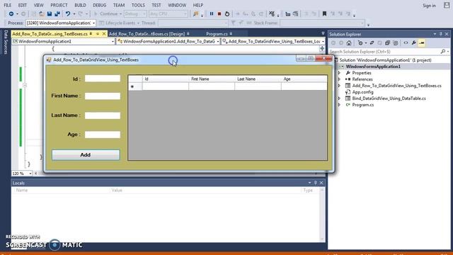 C# - How To Add A Row To DataGridView From TextBox In C# [ With Source Code ] смотреть онлайн
