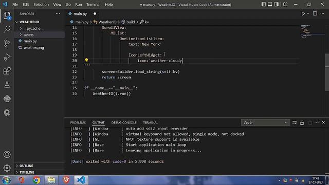 Building a Weather App in Python with Kivy KivyMD | Part 1: Frontend Base Template | Novfensec Inc. смотреть онлайн