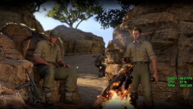 GeForce GTX 1050 ti -- Intel Celeron G3900 -- Sniper Elite 3 Benchmark смотреть онлайн