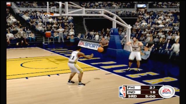 (NBA Live 2003) PS2 (Philadelphia 76ers vs Indiana Pacers) смотреть онлайн