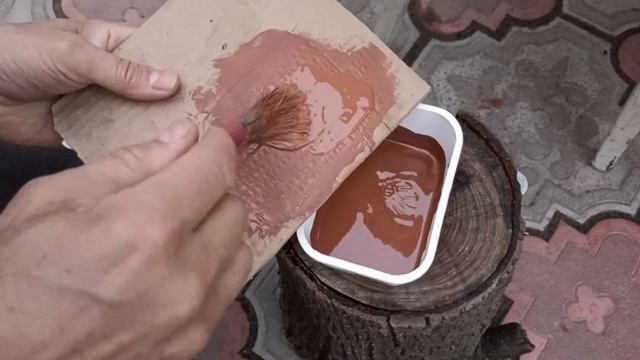 Как покрасить пень из цемента смотреть онлайн