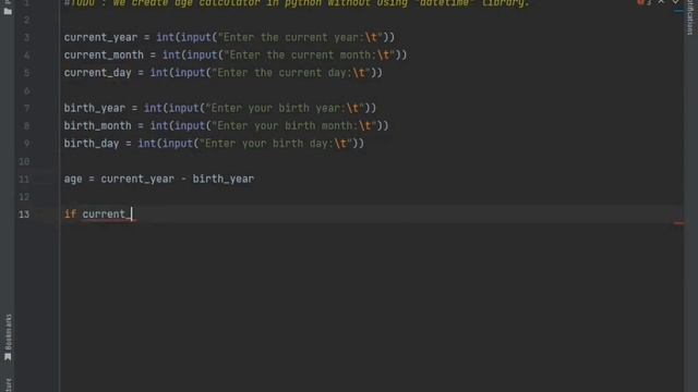 Python Age Calculator: Calculate Age Without datetime Module | Python Programming Tutorial смотреть онлайн