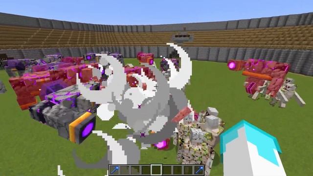 EXTRA GOLEMS Vs WARDENS ARMY In Minecraft (Mob Battle)