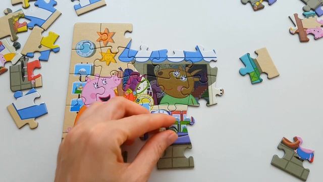 PUZZLE Peppa Pig Rompecabezas de Peppa Pig Jigsaw Puzzle Jumbo Puzzle Games for kids смотреть онлайн