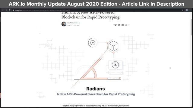 ARK.io Monthly Update August 2020 | Typescript Blockchain News | Blockchain News Update смотреть онлайн