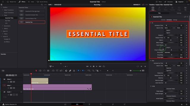 Unleash the Power of Text+ Node in DaVinci Resolve with Essential Title Template смотреть онлайн