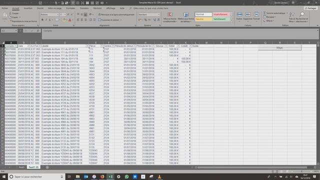 Macro Excel pour extraction Grand-livre QuadraCompta смотреть онлайн