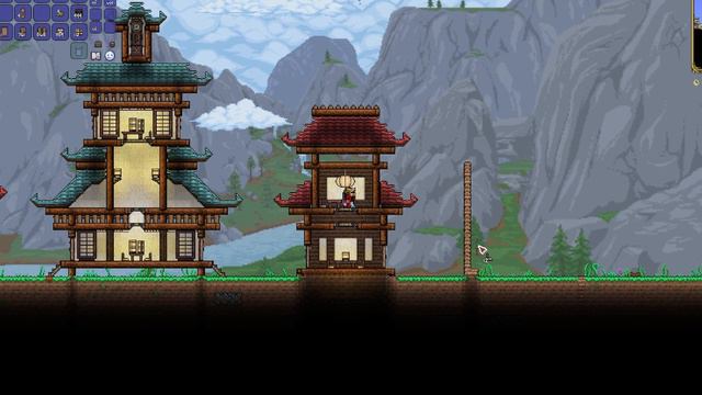 Terraria Lets Build - 5 Easy Japanese Buildings смотреть онлайн