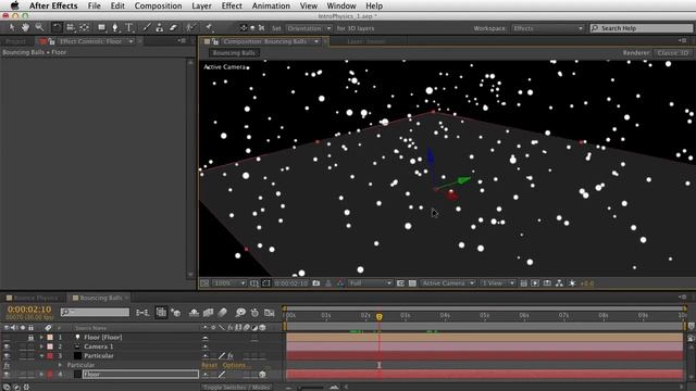 04 Getting Started with Trapcode Particular 2 Physics Bounce смотреть онлайн