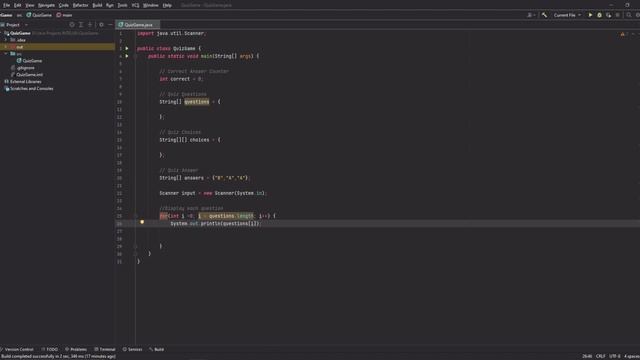 Console-Based Quiz || Java смотреть онлайн