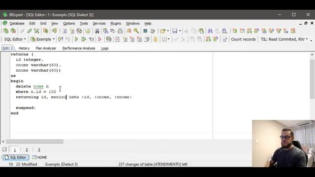 EXCEPTIONS & O USO DO RETURNING EM SELECT, UPDATE E DELETE смотреть онлайн