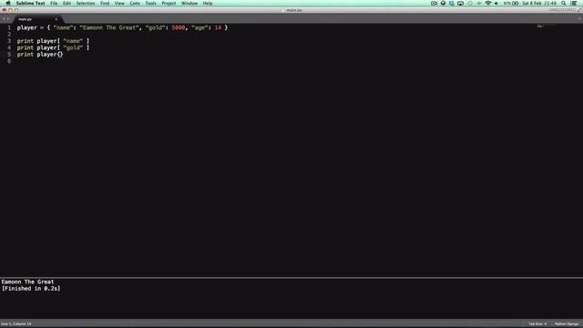 Python 2.7.6 Tutorial Episode 20: Dictionaries смотреть онлайн