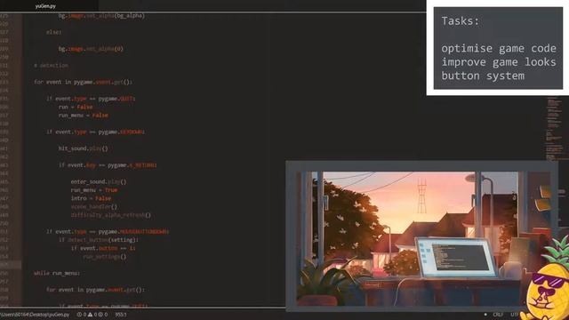 live coding with Python/Pygame - Developing a rhythm game смотреть онлайн