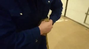 Сматывание пожарной веревки в клубок