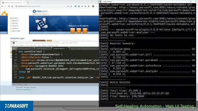 Self-Healing Automation - Web UI Testing | Parasoft смотреть онлайн
