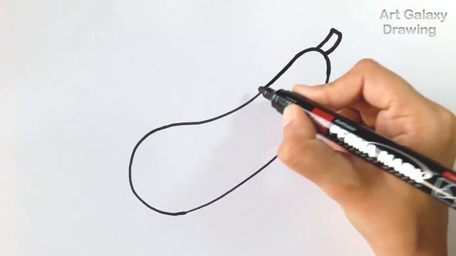 how to draw bottle gourd step by step || Bottle gourd drawing easy || смотреть онлайн