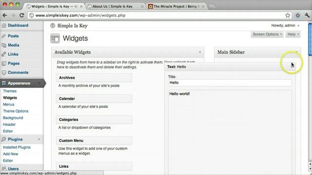 Wordpress 3 Dashboard Overview смотреть онлайн